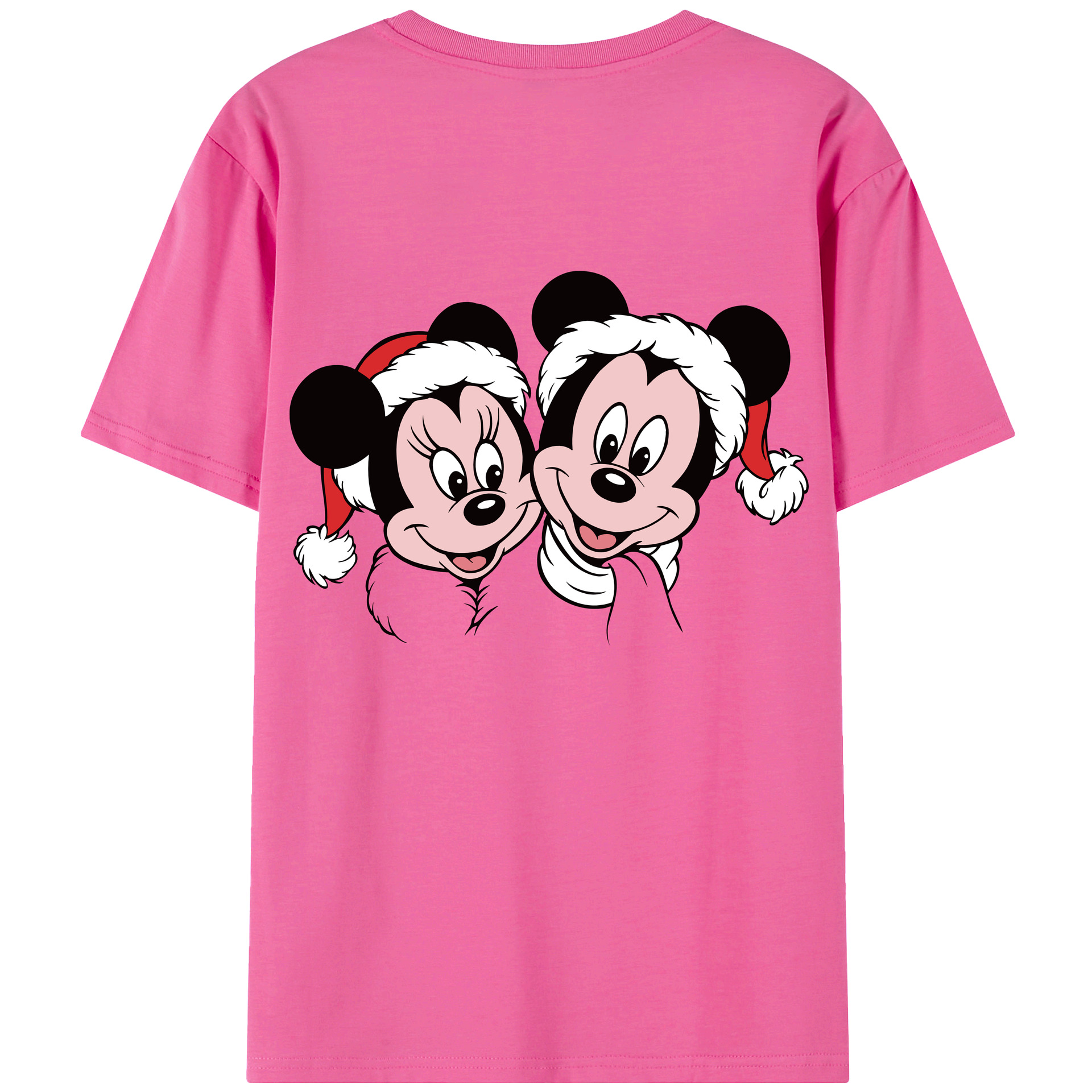 （画像用） ミッキーマウス Mickey Mouse レディース半袖Tシャツ(バックプリント)